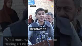 Download lagu Jurnalis Palestina memiliki pesan untuk dunia. mp3