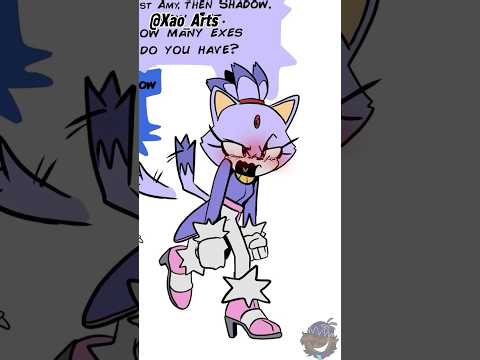 Blaze Is REALLY Jealous😤 #sonicthehedgehog #comicdub #shorts #ship #blazethecat #sonaze