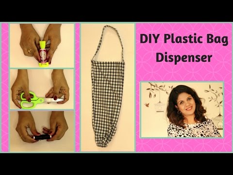 DIY Plastic Bags Dispenser From Old Pant | Polybag Organizer Video