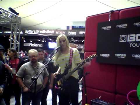 Iron Maidens at Winter NAMM 2012 in the Roland Corporation filmed by Frank Boxberger Metal
