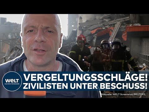 PUTINS KRIEG: Erste Vergeltungsschläge nach Operation Spinnennetz! Angriffe auf Charkiw und Odessa