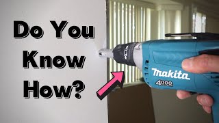 How to Use a Drywall Drill PROPERLY!!!