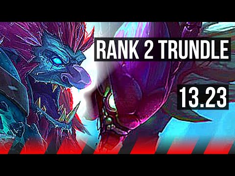 TRUNDLE vs KHA'ZIX (TOP) | Rank 2 Trundle, 3/1/2 | KR Master | 13.23