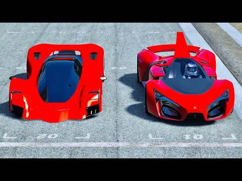 Ferrari Marte 2050 Concept vs Ferrari F80 Concept - Old Monza