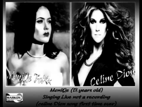 MoniQe FoXx 18 years old singing Live Not a recording Celine Dion song First time ever