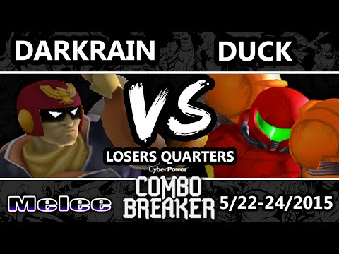 Combo Breaker - Duck (Samus) Vs. Darkrain (Captain Falcon) SSBM Losers Quarters - Smash Melee