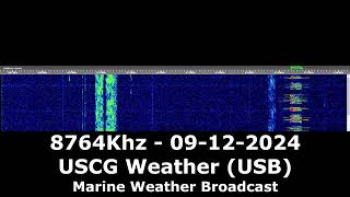 8764Khz (USB) - USCG Weather (09-12-2024)