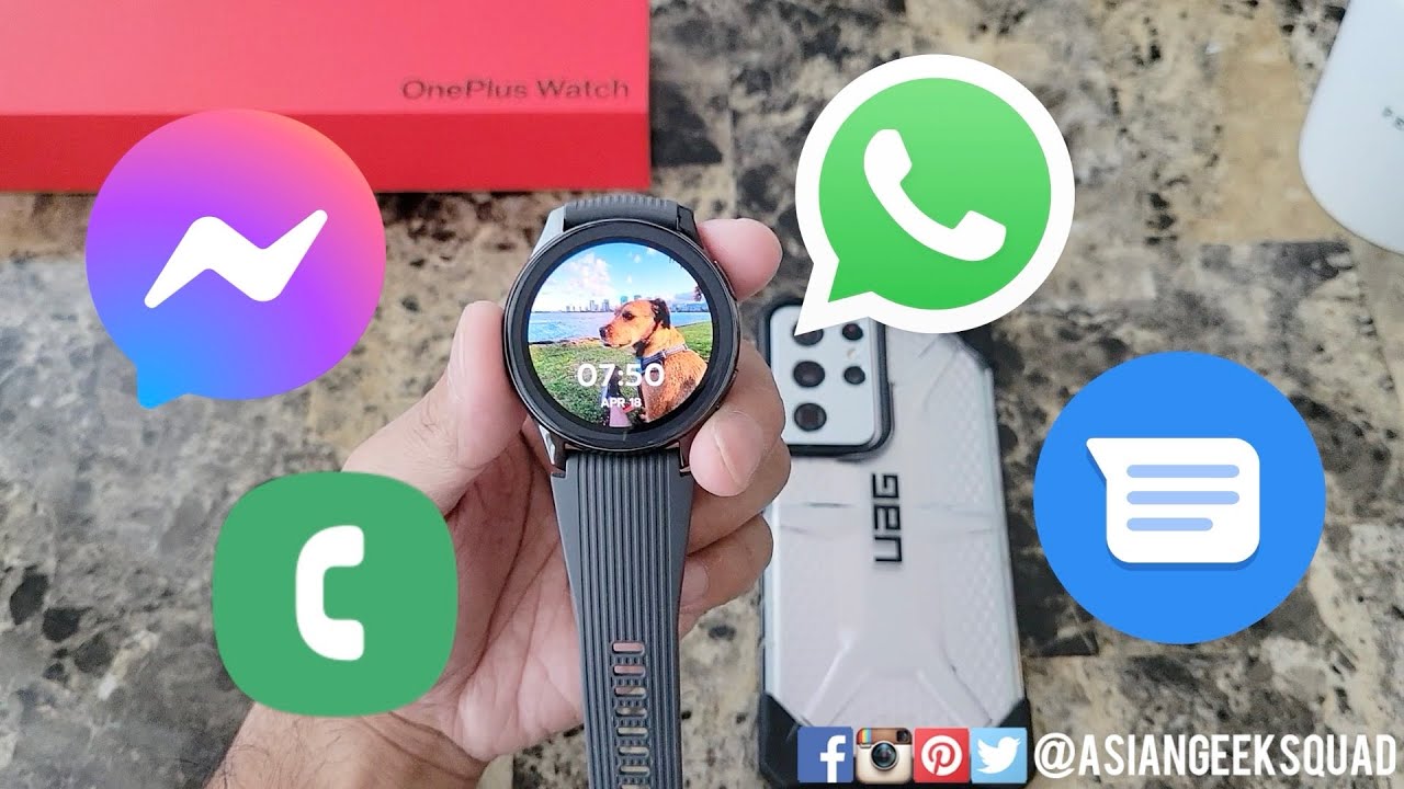 OnePlus Watch (Phone Calls, WhatApp, SMS and FB Messenger)
