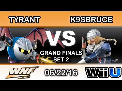 WNF 2.7 - NME | Tyrant (Meta Knight) Vs. NIPS | K9sbruce (Sheik) Grand Finals Set 2 - Smash Wii U