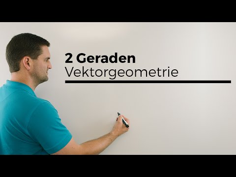2 Geraden, eine senkrecht (orthogonal) dazu, Vektorgeometrie, Vektoren | Mathe by Daniel Jung