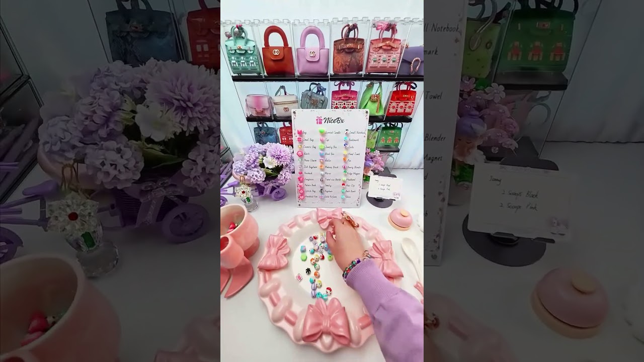 Packing Jenny’s BLACK & PINK Dream Box! 🖤🩷 | 4 Scoops Aesthetic Unboxing | Nicebx ASMR