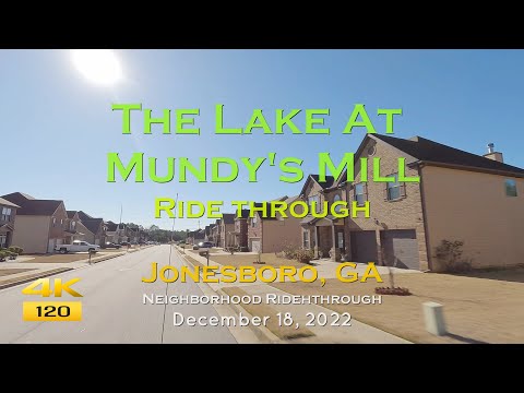 Ride Through The Lake At Mundy's Mill Community ☀️| Jonesboro, GA in December 2022
