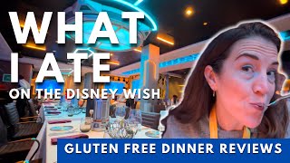 NEW Dinner Review on the Disney Wish -  Gluten Free Tips for Disney Cruise Line!