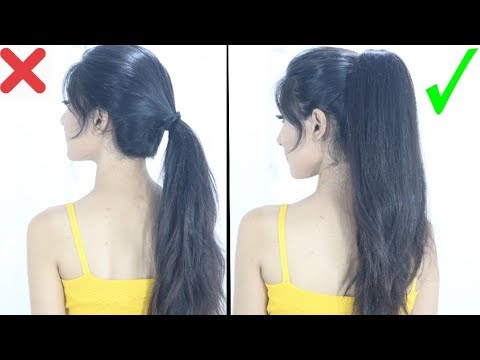 New High Ponytail Hairstyle For School, College, Work...