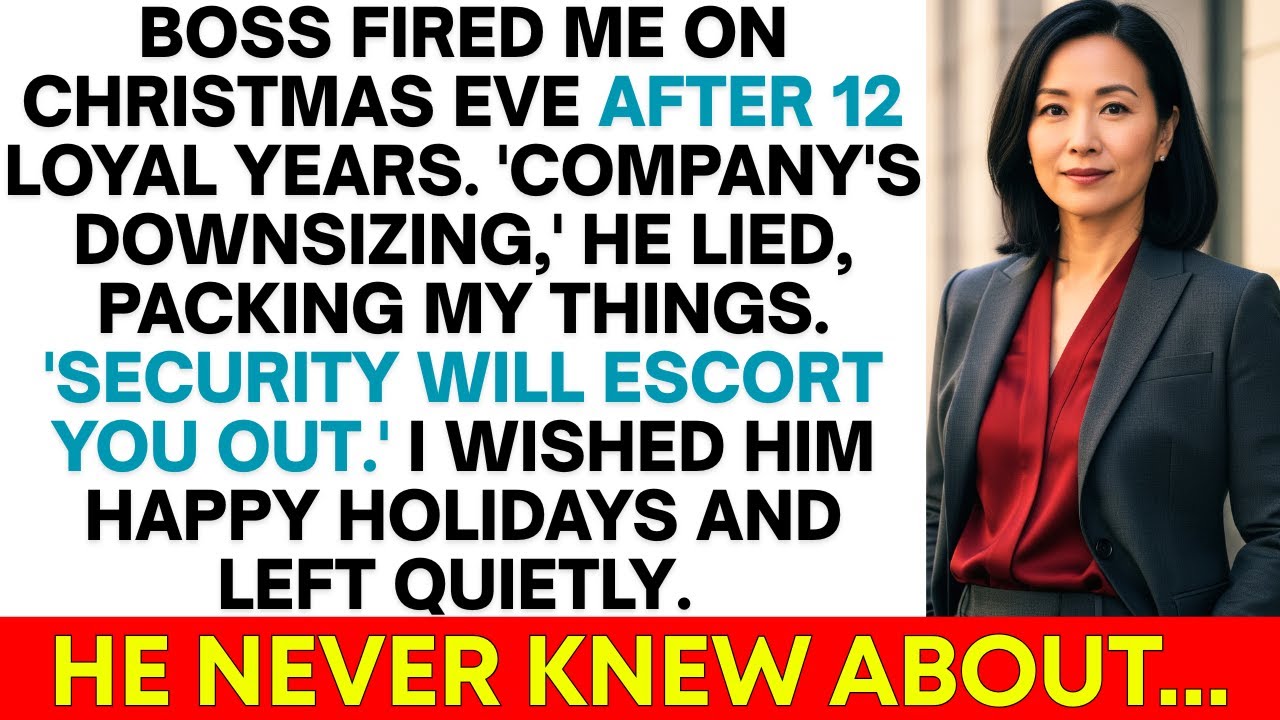 Boss Fired Me On Christmas Eve After 12 Years, But He Didn't Know About The Files I