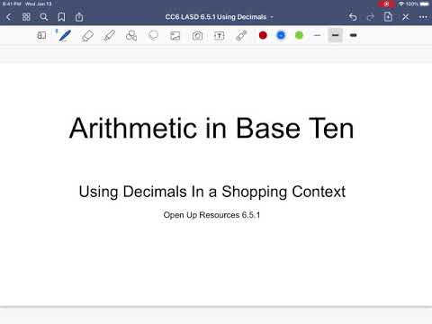 Grade 6 Open Up Resources 6.5.1 Using Decimals in a Shopping Context