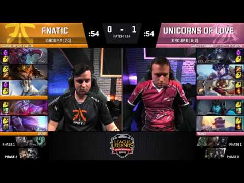 [EU LCS Summer 2017 W7D3] FNC vs UOL All Highlights | Unicorns of Love vs Fnatic