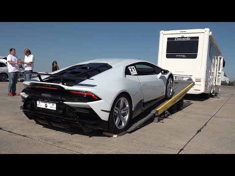 1200HP TT Novitec Lamborghini Huracan EVO - Start, Unloading, Accelerations & Drag Racing!