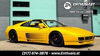 Video Thumbnail for 1990 Ferrari 348 TS