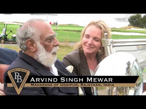 Sandra Button talks with Arvind Singh Mewar of Udaipur