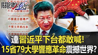【白紙革命】連「習近平下台」都敢喊! 中國15省79大學響應革命…成「政權破口」震撼世界?【關鍵時刻】20221128-4 劉寶傑 黃世聰 李正皓 林廷輝 吳子嘉【English subtitles】 【白紙革命】連「習近平下台」都敢喊! 中國15省79大學響應革命…成「政權破口」震撼世界?【關鍵時刻】20221128-4 劉寶傑 黃世聰 李正皓 林廷輝 吳子嘉【English subtitles】