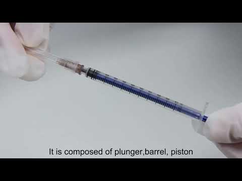 Disposable 1mL Luer slip syringe