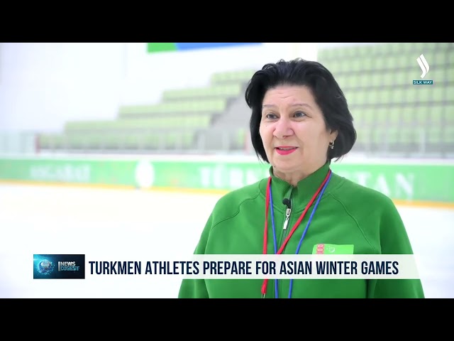 Türkmen sporcuları Asya Kış Oyunları'na hazırlanıyor