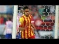 Neymar's first official goal for FC Barcelona vs Atletico Madrid HQ ( Atletico Madrid)