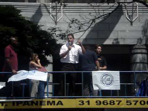 CABO JÚLIO PARTICIPA DA MANIFESTAÇÃO POR MEIO PASSE ESTUDANTIL  EM BH 23/04/2010