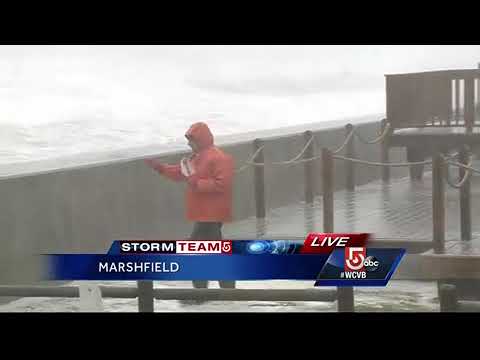 Hold on, Duke! Marshfield pounded, flooded by Nor'easter