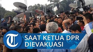 Saat Ketua DPR Dievakuasi karena Terkena Gas Air Mata