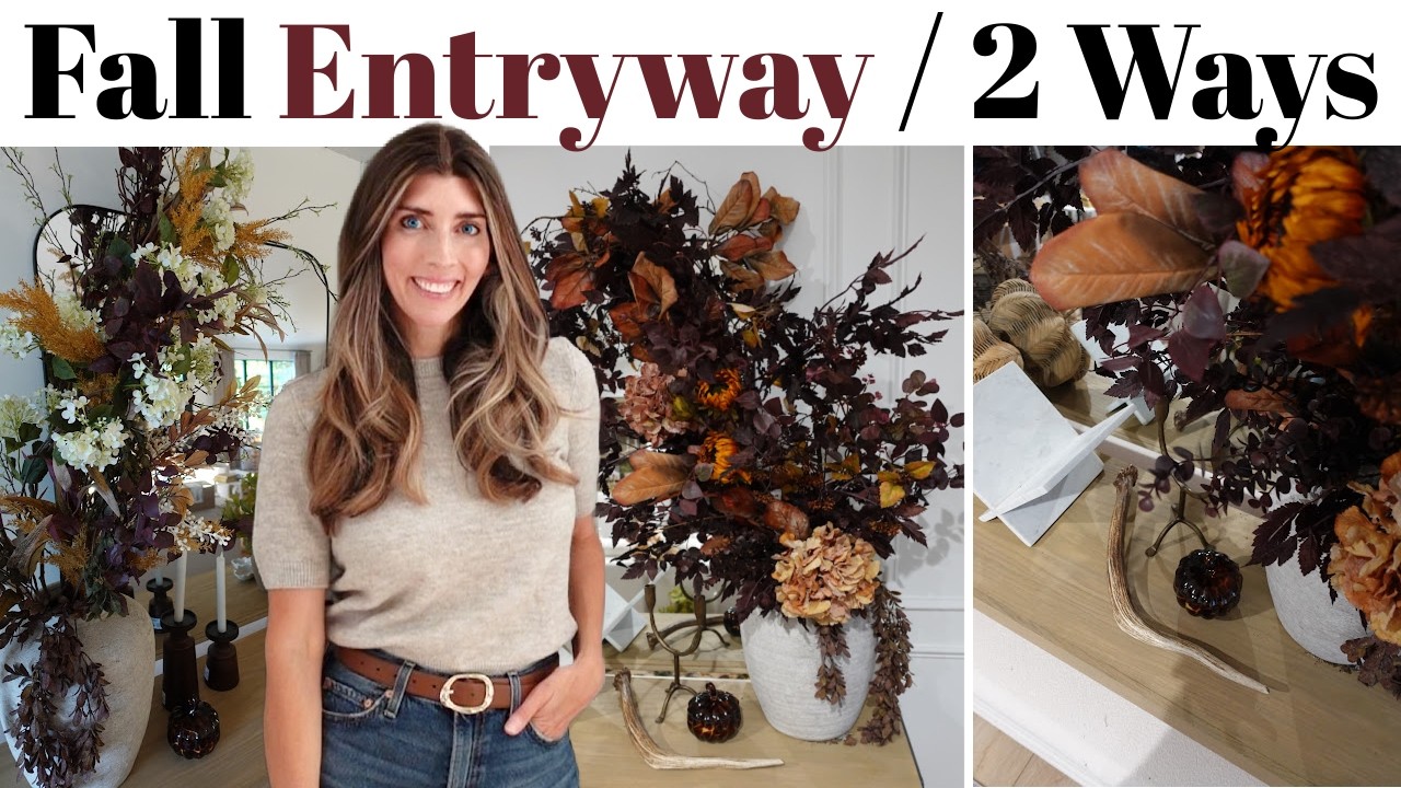 Cozy Fall Entryway Decor / 2 Beautiful Styles to Try / Decorate With Me