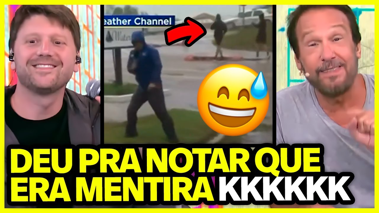 PÂNICO REAGE AO BIZARRO VÍDEO DO REPÓRTER TENTANDO ENGANAR O PÚBLICO NO PROGRAMA AO VIVO
