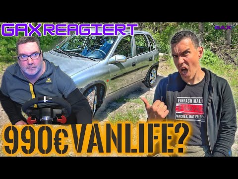 Gax REAGIERT auf VANLIFE Ausbau für 990€ möglich? - Prepper CORSA B Umbau | @SurvivalMattin