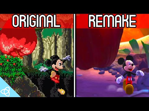 Castle of Illusion Starring Mickey Mouse - Genesis/Mega Drive Original vs. PS3 Remake | Side by Side