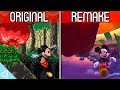 Castle Of Illusion Starring Mickey Mouse Genesis Mega Drive Original Vs PS3 Remake Side By Side