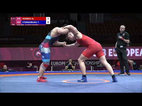 BRONZE GR - 97 kg: M. WORREN (NOR) v. T. STERKENBURG (NED)