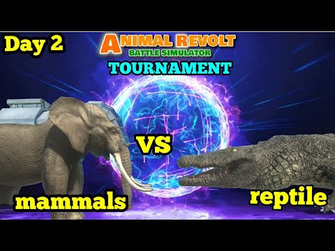 1 VS 1 FACTIONS TOURNAMENT (DAY 2) animal revolt battle simulator AT TRAINING CAMP