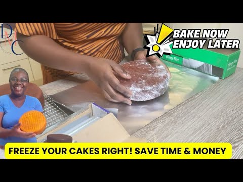 How to FREEZE your CAKES so it tastes the FRESHEST|Time ⏰ and Money 💰 Saving Hack