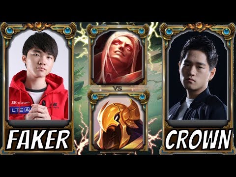 FAKER Vs CROWN Vladimir Vs Azir Mid Stream Gameplay Season 8