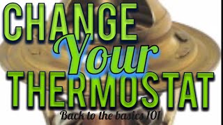 Installing thermostat in all older vehicles. Simple do it yourself and save $.