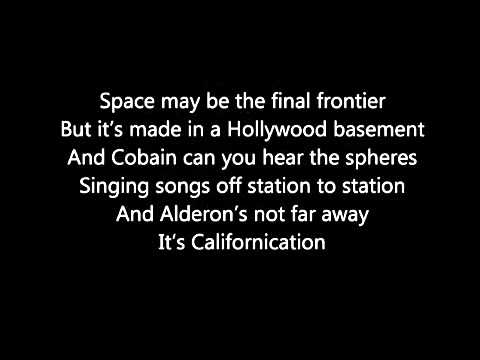 Red Hot Chilli Peppers Californication Lyrics