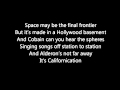 Red Hot Chilli Peppers Californication Lyrics