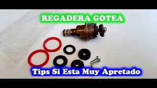 Como Cambiar Los Empaques De Los Vástagos De Las Regaderas Para Que No Gotee