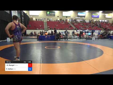 2018 Marine Corps US Open/UWW Junior Greco Roman 130 Con 4 - Arath Rangel (Team) Vs. Thomas Helton
