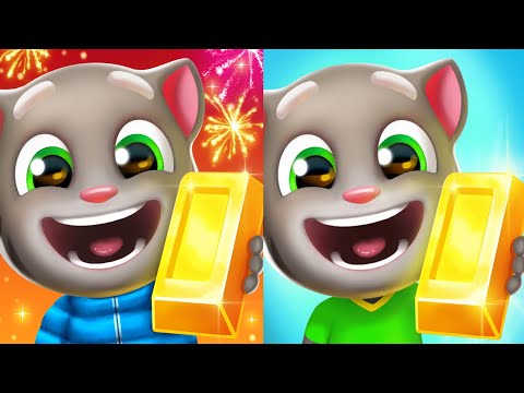 Talking Tom Gold Run Chinese Version Vs Talking Tom Gold Run Android Pad Gameplay