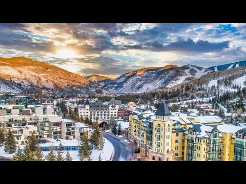 4K Virtual Walking Tour- Vail Colorado Ski Resort and Lions head Ski Lift View.