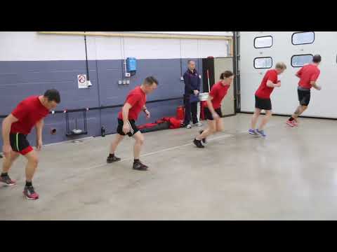 Bleep test for firefighters