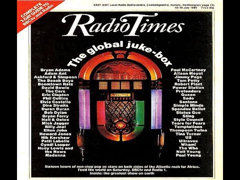 Radio One 'Live Aid' ad 3rd July 1985