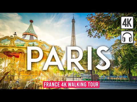 PARIS 4K Walking Tour | France Immersive Walk with Captions 4K/60fps